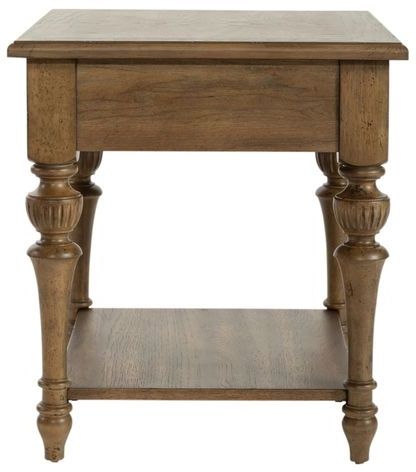 Liberty Furniture Haven Hall Aged Chestnut End Table-2