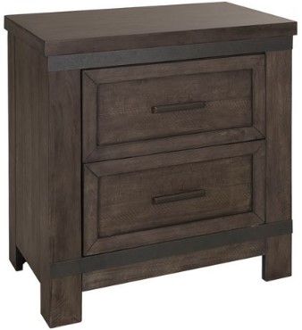 Liberty Furniture Thornwood Hills 4-Piece Rock Beaten Gray Queen Panel Storage Bedroom Set-3