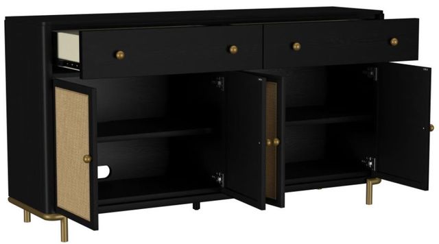 Coaster® Arini Black/Brown Sideboard-1