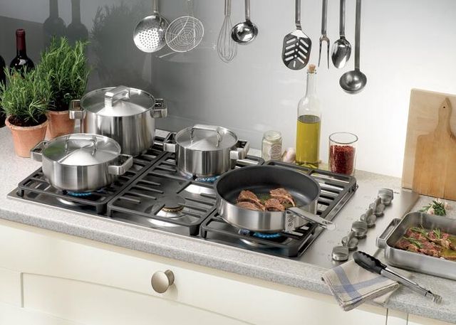 Miele 42" Stainless Steel Natural Gas Cooktop-2