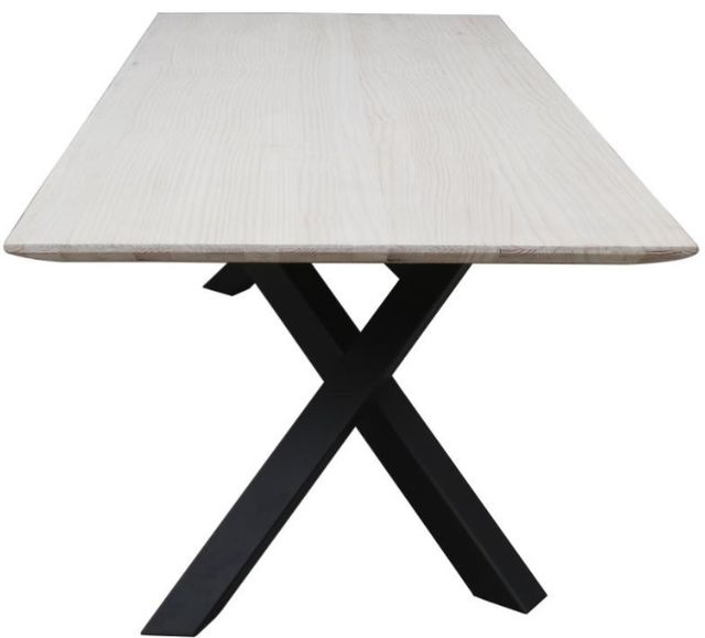 Nest Home Collections Julian Bleached White Rectangular Dining Table with Iron Base-2