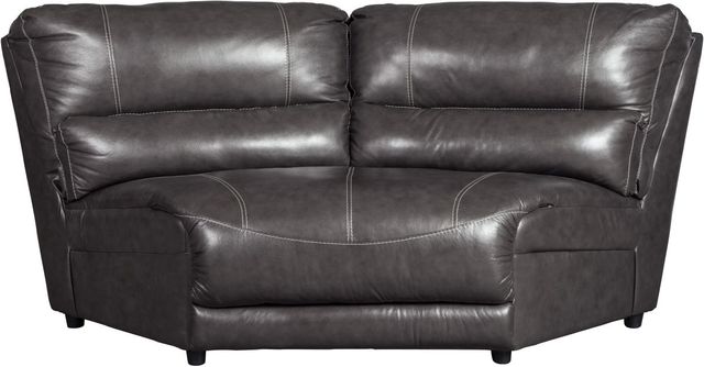 Signature Design by Ashley® McCaskill 3-Piece Gray Reclining Sofa and Loveseat Sectional-1