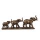 A & B Home Brown Elephant Family Statue-0