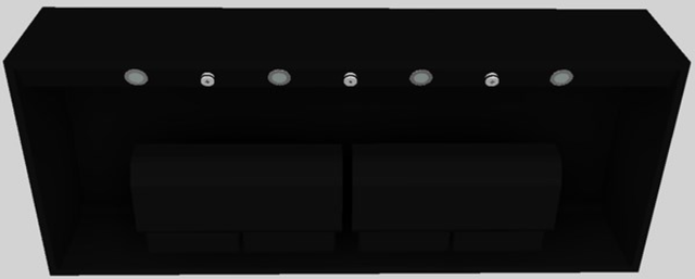 Vent-A-Hood® 60" Black Wall Mounted Range Hood-3