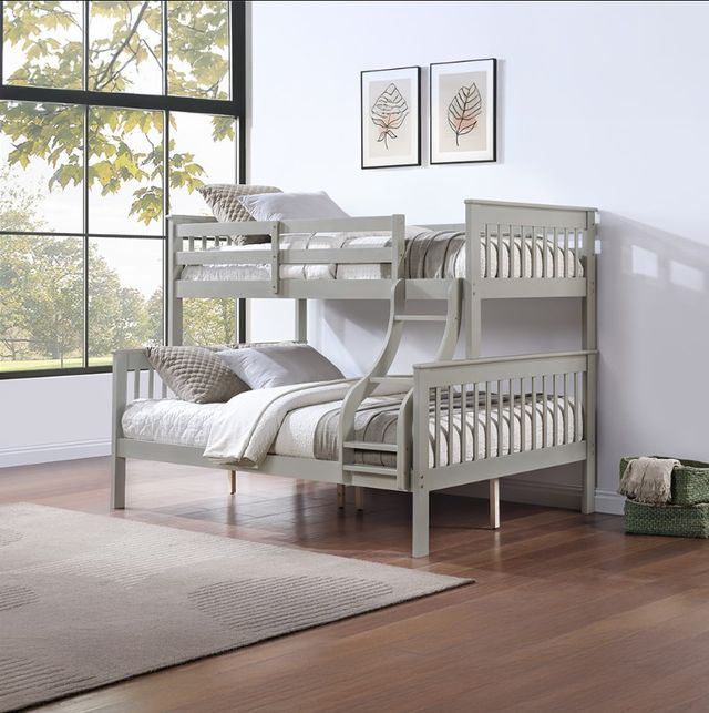 ACME Furniture Marita Gray Bunk Bed Twin over Full-1
