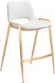 Zuo Modern Desi White & Gold Counter Chair-0