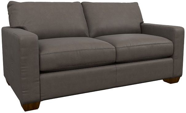 La-Z-Boy® Shiloh Greystone Leather Full Sleep Sofa-0