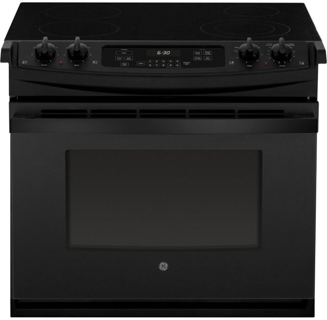 GE® 30"  Black Drop-In Electric Range-0