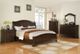 Elements International Cameron Cherry King Panel Bed-1
