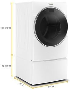 Whirlpool® 27" W x 16” H White Laundry Pedestal-4