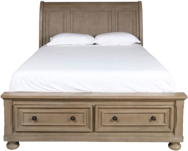 New Classic® Home Furnishings Allegra Pewter California King Sleigh Bed-2