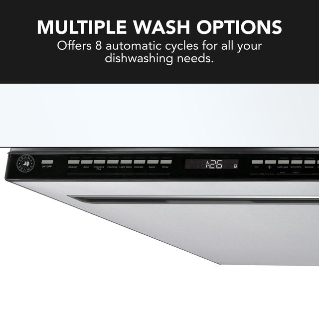 Brama 24" Stainless Steel Top Control Built In Dishwasher-4