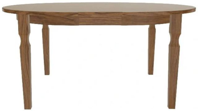 Mavin Customizable 54" x 54" Round Extendable Dining Table with 12" Leaf-1