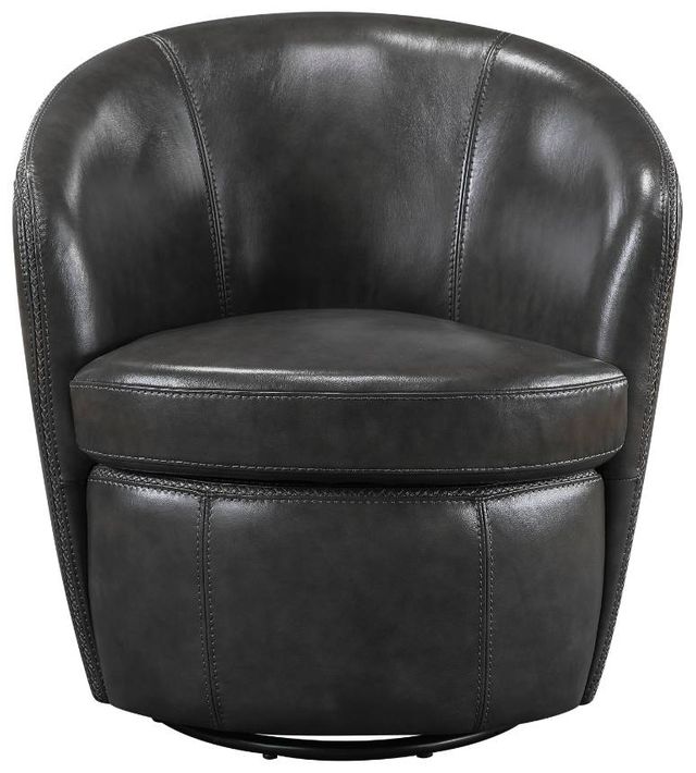 Homelegance® Tanner Smoky Gray Swivel Accent Chair-2
