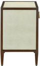 Currey & Company Evie Dark Walnut and Ivory Nightstand-2