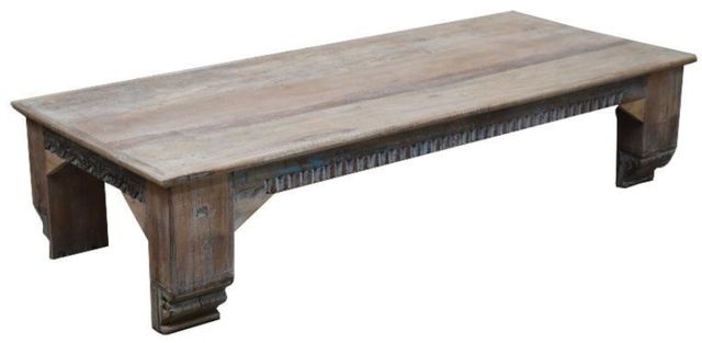 Jaipur Furniture Wdn Light Brown Low Bench-0
