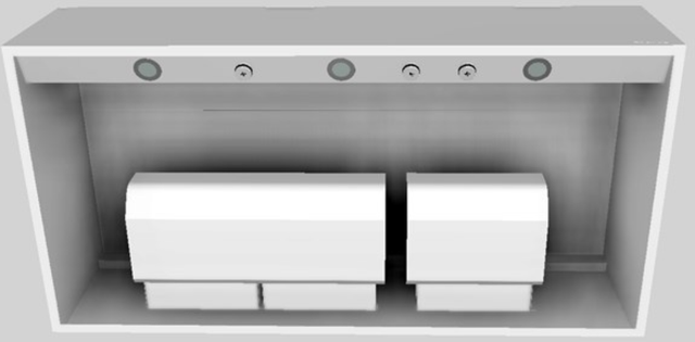 Vent-A-Hood® 48" White Wall Mounted Range Hood-3