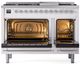 Ilve® Nostalgie II Series 48" White Pro Style Dual Fuel Range-1