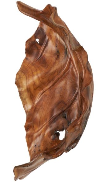 Deco Marche Brown Leaf Decor Tray-1