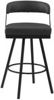 Homelegance® Crowley Black Pub Swivel Chair-4