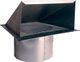Zephyr 8" Galvanized Round Inlet Wall Cap with Bird Screen-0