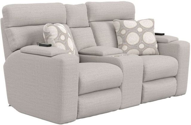 Catnapper® Sanctuary Chalk/Winter Power Reclining Loveseat with Heat, Massage and Zero Gravity