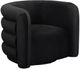 TOV Furniture Curves Black Swivel Accent Chair-0