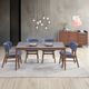 ACME Furniture Bevis Gray Dining Table with Walnut Base-1