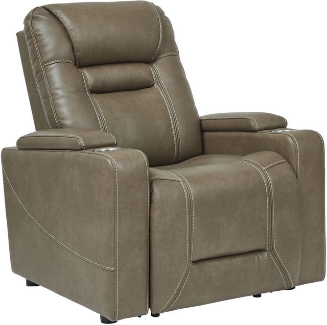 Signature Design by Ashley® Crenshaw Cappuccino Power Recliner-0