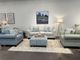 Fusion Furniture Noem French Blue Sofa-1