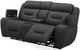 Liberty Furniture Chapman Aline Coal Leather Power Reclining Loveseat with Console-3