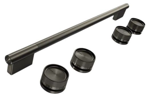 KitchenAid® Black Ore Slide-In Convection Range Handle and Knob Kit-0