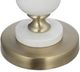 A & B Home Gold/White 15" Pillar Candle Holder-3