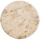Bassett Mirror Thea Cream Accent Table with Nickel Base-1