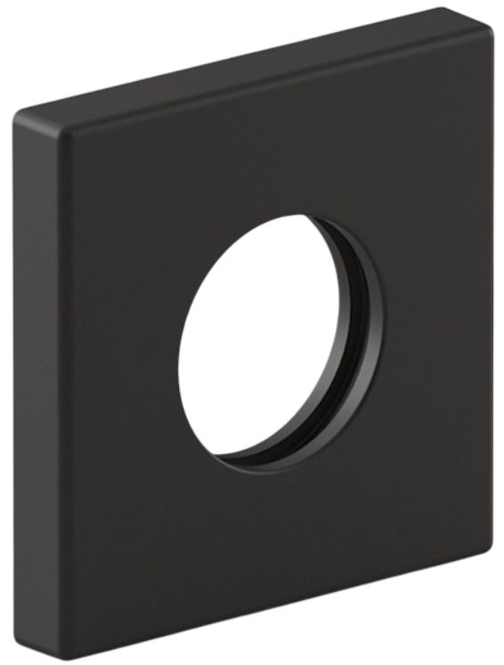 KOHLER® Matte Black Square Shower Arm Trim Kit-0