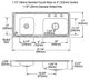 Elkay Lustertone® Classic Lustrous Satin Stainless Steel 37-1/4" x 17" x 6-1/2", Double Bowl Drop-in Classroom ADA Sink Kit-1