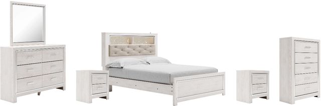 Signature Design by Ashley® Altyra 6-Piece White Queen Panel Bookcase Bed-0