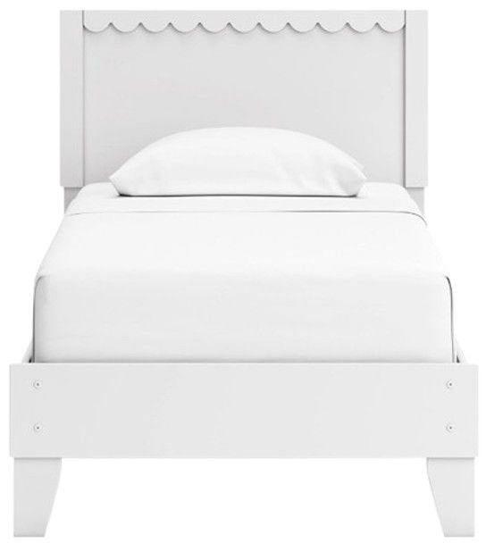 Signature Design by Ashley® Hallityn White Twin Panel Platform Bed-1