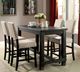 Furniture of America® Sania II 5-Piece Antique Black Counter Height Dining Set-1