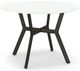 Amisco Customizable Norcross 30" White Glass Round Table with a 42" Diameter Tabletop-0