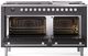 Ilve® Professional Plus II 60" Graphite Matte Pro Style Dual Fuel Range-1
