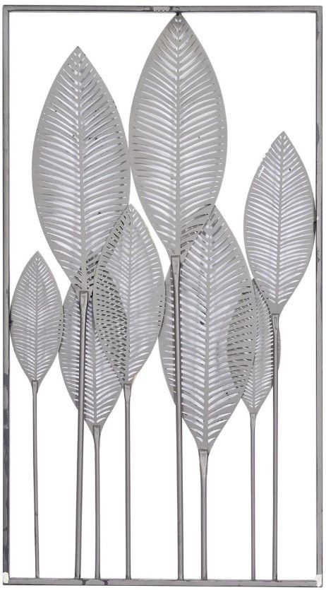 Deco Marche Bronze Leaf Wall Decor with Black Frame-1