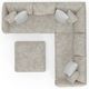Jackson Furniture Bucktown 4-Piece Parchment L-Shape Sectional-4