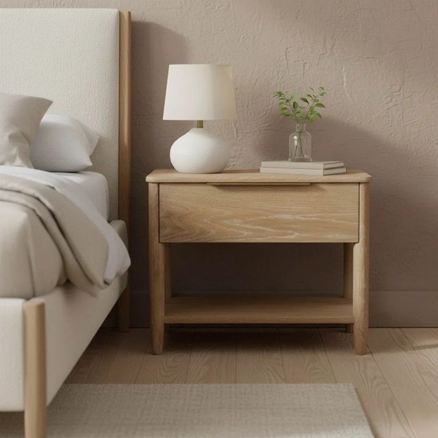 LH Home Kamelia Sand Nightstand-1
