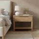 LH Home Kamelia Sand Nightstand-1