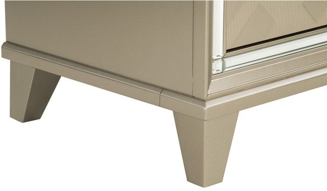 Homelegance® Bijou Champagne Metallic Nightstand-4