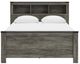 Signature Design by Ashley® Frandern Gray Queen Bookcase Panel Bed-1