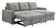Mazin Furniture Faber 2-Piece Smoke Grey Sectional with Pull-Out Sleeper and Reversible Storage Chaise-2