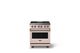 Viking® 5 Series 30" Blush Pro Style Dual Fuel (LP) Range with Brushed Brass Trim-0