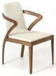 VIG Furniture Modrest Falcon Cream/Walnut Dining Chair -0